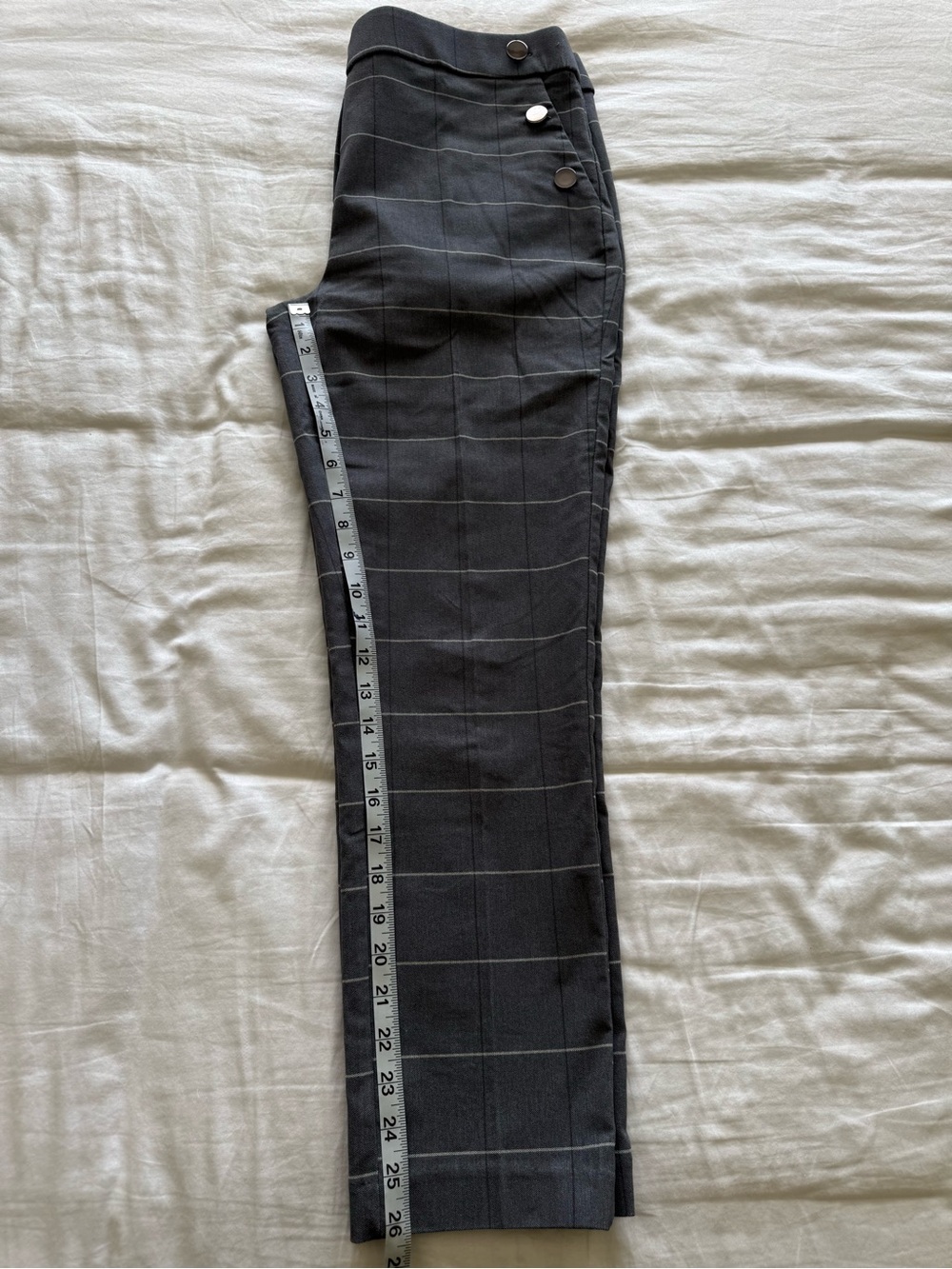 Jules & Leopold Charcoal Gray Windowpane Dress Pants